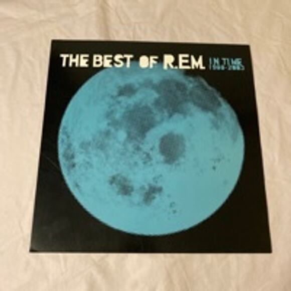 Vintage R.E.M. In Time 1988–2003 Album Promo Poster Blue Moon Design 12" - Picture 1 of 5